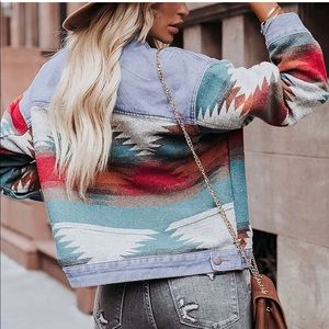 Aztec shacket jacket Size Large